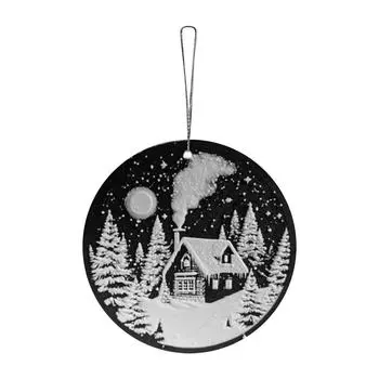 Рождественский плоский кулон, напечатанный на 3D-принтере One Size