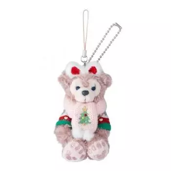 Рождественский плюшевый ремешок Shellie May, рождественский вышитый сувенир Disney Sea Duffy s 2018 года [Эксклюзив в Токио]