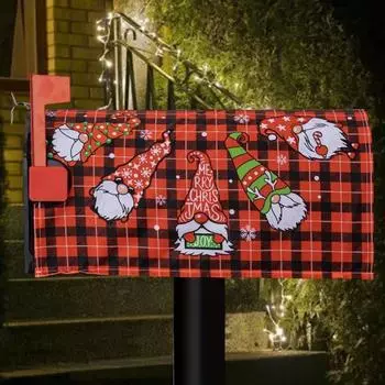 Рождественский почтовый ящик, зимний Санта, рождественская елка, гном, почтовый ящик, упаковка, праздничный почтовый ящик G