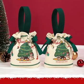 Рождественский подарочный пакет Конфетные пакеты Рождественские украшения для дома Новогодние подарочные пакеты One Size