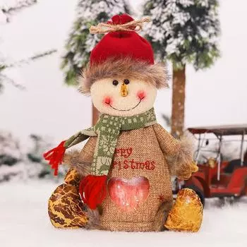 Рождественский подарочный пакет на молнии Праздничный Санта Снеговик Лось Конфетный пакет Рождественский канун Santa Claus