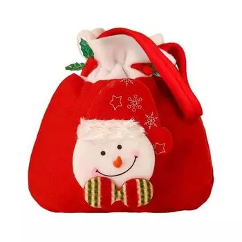 Рождественский подарочный пакет Рождественский снеговик Санта медведь лось мешок для конфет завязки подарок AVE A