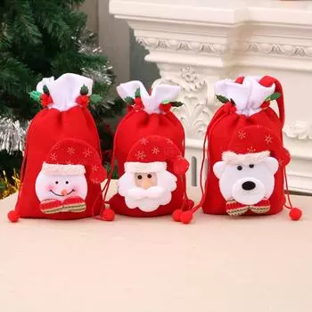 Рождественский подарочный пакет, сумка для яблок, рождественские украшения, детский трехмерный подарочный пакет, карман для переноски Санты Old man