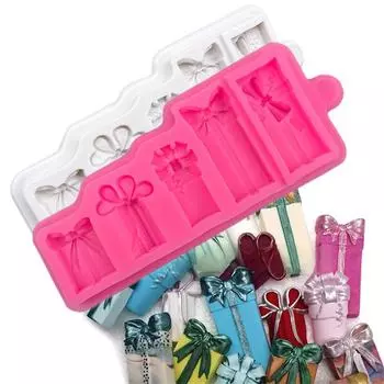 Рождественский подарок коробка подарочный силиконовый Sugarcraft формы смола инструменты шоколадный кекс выпечка помадка инструменты One Size