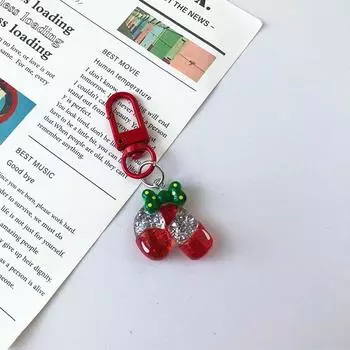 Рождественский подарок мультфильм милый рождественский брелок кулон украшение рюкзака креативная рождественская елка брелок Санта-Клаус