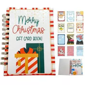 Рождественский подарок на выживание в колледже. Компактный дизайн. 33-страничный персонализированный держатель для подарочных карт. Скреплен спиралью. A