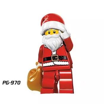 Рождественский подарок, одна продажа, минифигурка PG970, игрушка, детская развивающая игрушка, минифигурка, сборка строительных блоков своими руками