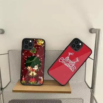 Рождественский подарок Снежинка Санта телефон чехол для Samsung S7 S8 S9 S10 S20 S30 Edge Plus Note 7 5 8 9 10 20 Pro Shell PC+TPU чехол Samsung S21 5G