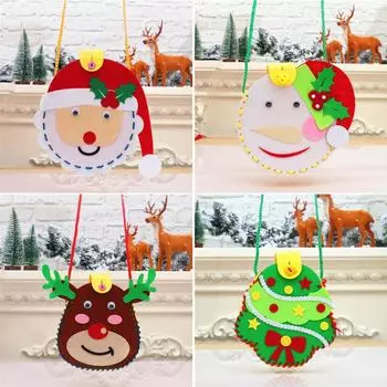 Рождественский подарок своими руками, детский образовательный подарок своими руками, детский сад, небольшой подарочный пакет, сумка из материала Old man