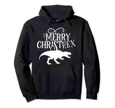 Рождественский подарок T Rex Dinosaur Christmas Dino Hoodie
