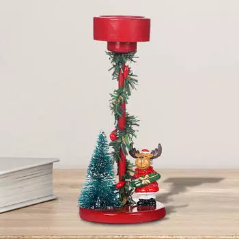Рождественский подсвечник конусный настольный смоляной подставка для свечей канделябр reindeer
