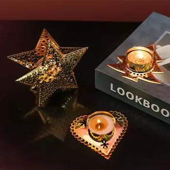 Рождественский подсвечник, подставка для свечи, настольное украшение, стереоскопическое атмосферное украшение