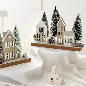 Рождественский подсвечник, подставка, канделябр, деревянный подсвечник, настольные украшения для фестиваля Style A