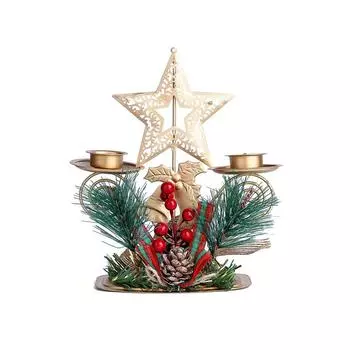 Рождественский подсвечник прочный железный экологически чистый многофункциональный для рождественского подарка Elk