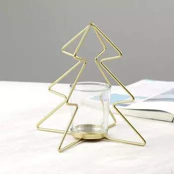 Рождественский подсвечник, рождественские настольные подсвечники для чайных свечей, подставка для свечей, для