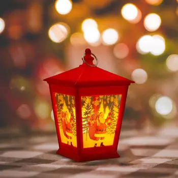 Рождественский подвесной фонарь, декоративная лампа, многофункциональное портативное украшение red Santa Claus