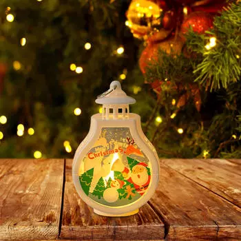Рождественский подвесной фонарь, украшение, многоцелевой, декоративный, рождественский, освещенный ночью Santa Claus