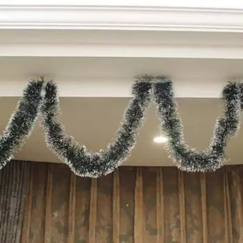 Рождественский подвесной орнамент Отличный яркий цвет Легкий подвесной декор Высокая имитация рождественской гирлянды Украшение вечеринки Рождественская гирлянда стример B