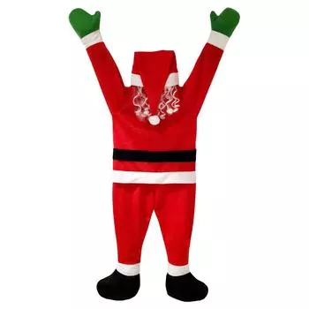 Рождественский подвесной Санта-Клаус, украшение, многофункциональный альпинистский Санта-Клаус, реквизит, тема фестиваля для крыльца, двери, двора, рождественский декор 170cm