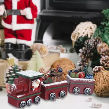 Рождественский поезд, украшение, фигурка, украшение стола, статуэтка, поделки, милый рождественский подарок на фестиваль