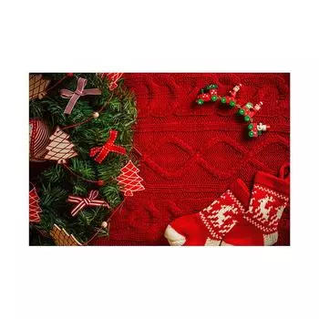 Рождественский полиэстеровый фотофон, Декор «Рождественская елка и подарки», для праздничных вечеринок и фотобудок для молодежи, Рождественский декор 100*150cm