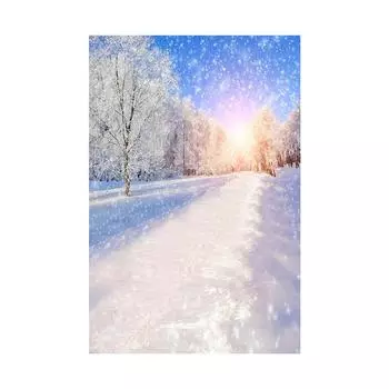 Рождественский постер со снежной сценой, фестивальные фоновые декорации для домашнего декора, вечеринок, студий, уличных празднований, свадьбы 100x150cm