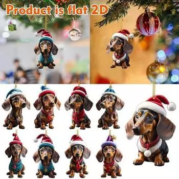 Рождественский праздничный адвент-календарь Yousheng 2024, набор игрушек «Такса на удачу», уникальное рождественское украшение, 24-дневный календарь обратного отсчета для укрепления семейных связей Little Dog