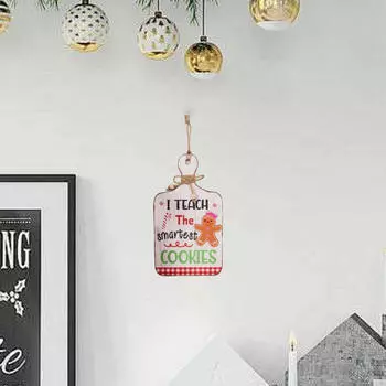 Рождественский пряник подвесное украшение кулон празднование вечеринка принадлежности настенная чума белый
