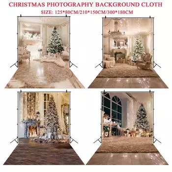 Рождественский реквизит для фотосъемки, тканевый виниловый фон для студии A-S