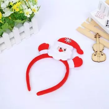 Рождественский реквизит для костюмов Рождественская повязка на голову Санта-Клаус Моделирующая головная пряжка Светящаяся повязка на голову Детский подарок