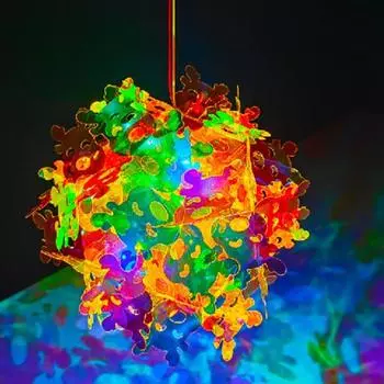 Рождественский ручной фонарь 3D полигональный светодиодный фонарь своими руками комплект светящийся олень лампа розовый