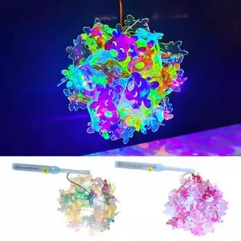 Рождественский ручной фонарь 3D полигональный светодиодный фонарь своими руками комплект светящийся олень лампа для комнаты свадьба розовый