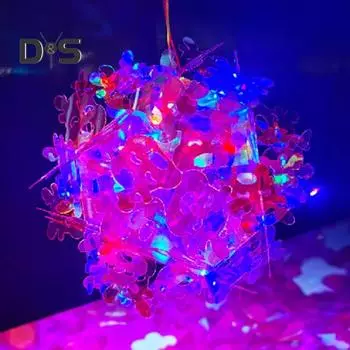 Рождественский ручной фонарь 3D полигональный светодиодный фонарь своими руками комплект светящийся олень лампа для комнаты свадьба дома вечеринка фото реквизит розовый