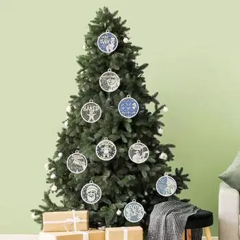 Рождественский Санта-Клаус, подвесное украшение для дома и улицы, подвесная деревянная елка, гном, эльф, снеговик, Санта, подвесное украшение, кулон