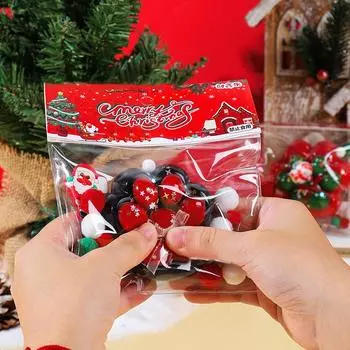 Рождественский Санта Моти Таба Мягкая кошачья лапка для снятия стресса и декомпрессии Игрушка с флокированием Подарок на рождественскую праздничную вечеринку