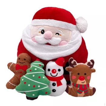 Рождественский Санта плюшевая игрушка рождественские украшения для квартиры дома
