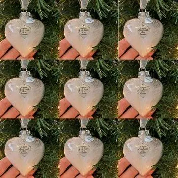 Рождественский шар, аксессуары для рождественской елки, декор в виде крыльев ангела Husband