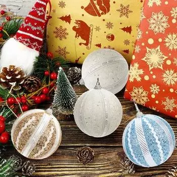 Рождественский шар Изысканный легко повесить легкий рождественский кулон Рождественская елка Подвесной шар Рождественский шар для вечеринки синий