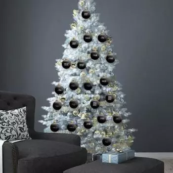 Рождественский шар-ругательство, безделушка, забавный рождественский черный шар с веселыми фразами, елка I