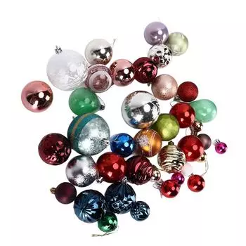 Рождественский шар случайного цвета, размер, прочный, легкий, привлекательный, декоративные аксессуары для деревьев