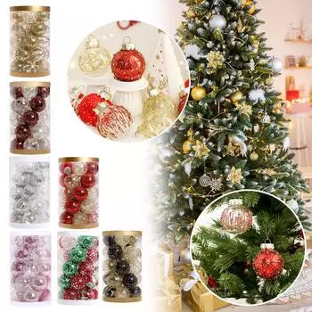 Рождественский шар, украшение, большая рождественская елка, подвески, украшение для дома на годовщину, Merry Ch K8B7 platinum-1set