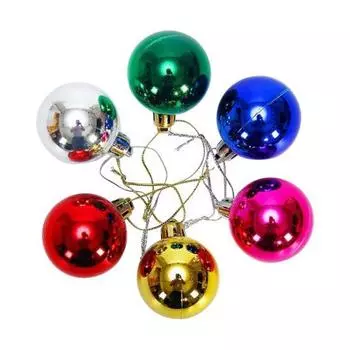Рождественский шар, украшение, шар, вечеринка, свадьба, набор украшений для рождественской елки, 6 шт.