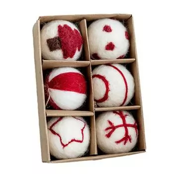 Рождественский шар Xms шар украшения снежинка 6/36 шт елочные украшения фетровый рождественский шар для дома рождество