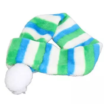 Рождественский шарф для домашних животных, теплый, уютный, зимний полосатый шарф для собак, семейная фотосъемка, вечеринка по случаю дня рождения, 55 см / L(for 6.5-9kg)