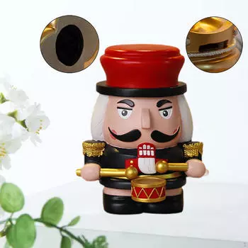 Рождественский Щелкунчик, Копилка-солдат Щелкунчик, Рождественская банка для сбережений white red