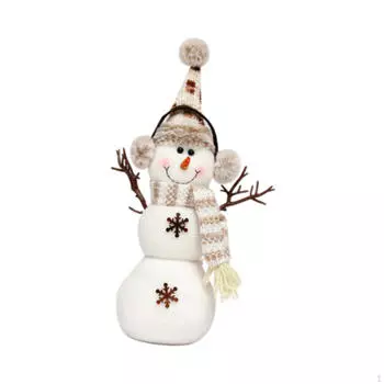 Рождественский снеговик кукла украшение милый мягкий рисунок настольный декор для Pointed Hat