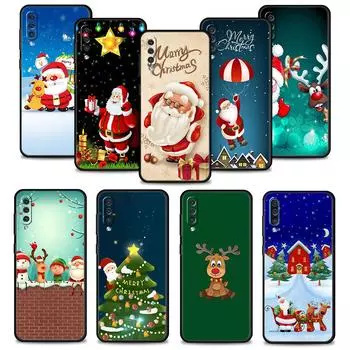 Рождественский снеговик олень чехол для телефона Samsung Galaxy A50 A30 Note 8 9 20 Ultra A04 A50s A90 A40 A20e A10s A70 A20s M52 M33 M53 Samsung Note 8