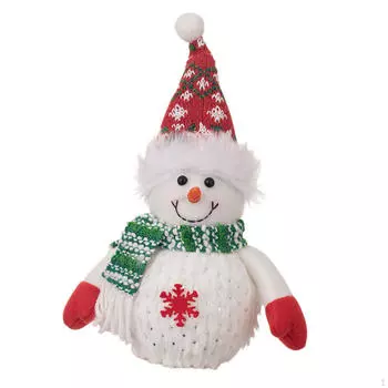 Рождественский снеговик, подарок для детей, светящаяся милая игрушка, сувениры для вечеринки Pointed hat