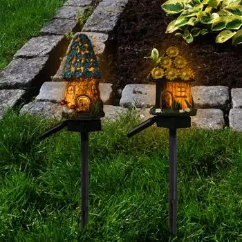 Рождественский снеговик, украшение на солнечных батареях, светодиодные садовые водонепроницаемые светильники для уличных газонов, новогодний декор для дома