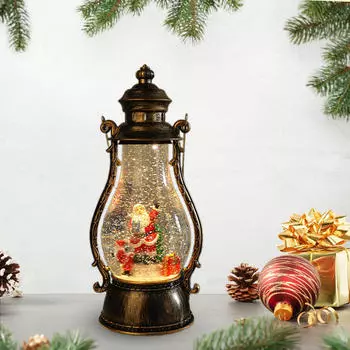 Рождественский снежный шар блестящие шары идеальный подарок рождественское украшение музыкальный Санта-фонарь для Santa with Tree